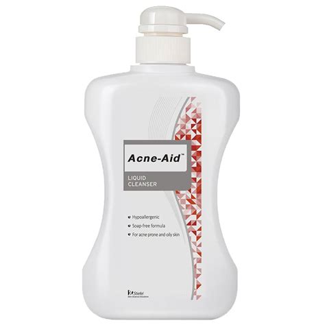 Acne Aid Gentle Cleanser 500 Ml สีฟ้า Acne Aid Liquid Cleanser 500 Ml สีแดง แถมฟรี Physiogel