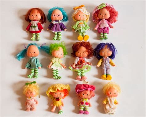 12 Vintage 1970s Strawberry Shortcake Dolls Instant Collection