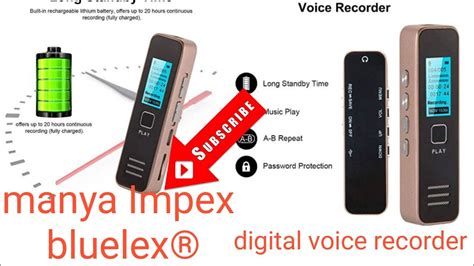 Mini Digital Voice Recorder How It Works For More Query Please Whatsapp