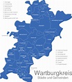 Wartburgkreis interaktive Landkarte | Image-maps.de