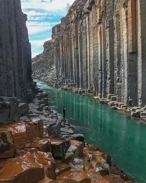 Stuðlagil Canyon The Basalt Column Canyon In East Iceland Photo By