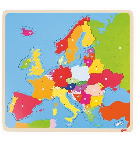 Puzzle Europe Matériel Montessori
