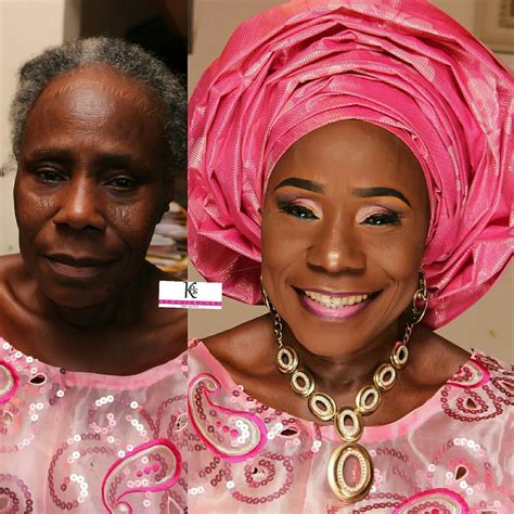 makeup artiste transforms grandma before and after pics fashion nigeria
