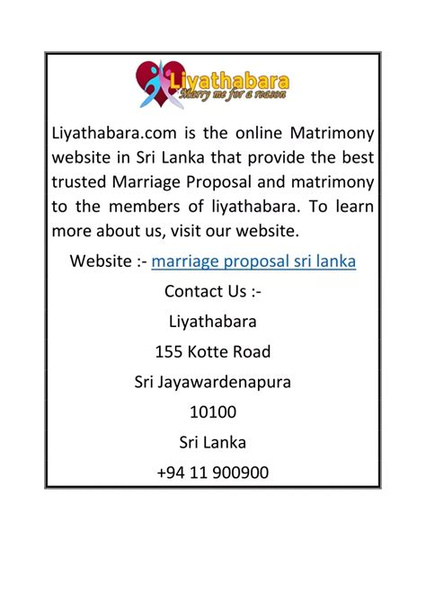 Ppt Marriage Proposal Sri Lanka Liyathabara Tf Powerpoint