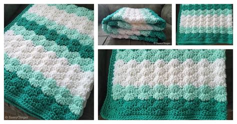 Crochet Baby Blanket Shell Stitch