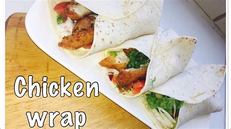 Quick And Easy Homemade Chicken Wrap Youtube