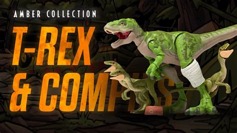 Unboxing Amber Collection T Rex And Compies From The Lost World Jurassic