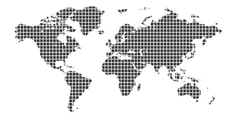 World Map Dot Png Transparent Vector Dotted World Map World Map Blue