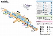 Airport Madrid Map Terminal 4