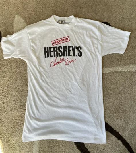 Vintage 80s Certified Hersheys Chocolate Lover Single Stitch T Shirt Size L Rare 2999 Picclick