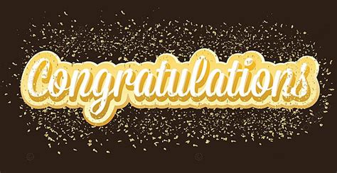 Congratulations Banner With Gold Glitter Poster Template Download On