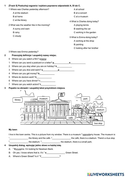 English Class A1 Pdf Testy - Unit 5-6 test English Class a1+ worksheet