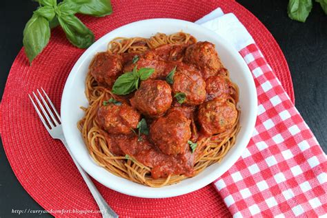 Kitchen Simmer Spaghetti And Meatballs