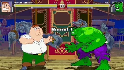 An Mugen 120 Peter Griffin Vs Hulk Youtube