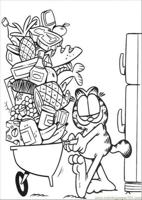 Garfield Printable Coloring Pages Coloring Home