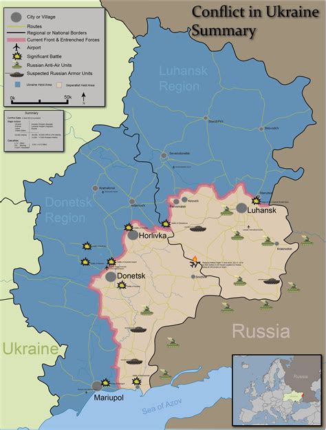 Conflict in Ukraine : MapPorn