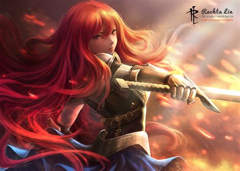 Artstation Erza Scarlet Fairy Tail