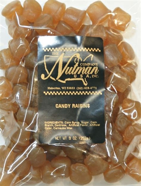 Candy Raisins 9 Oz Most Like The Original The Nutman Company Usa