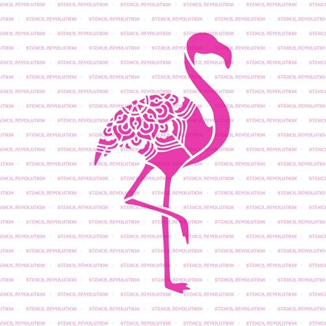 Flamingo Stencil Reusable Diy Craft Stencils Of A Flamingo Etsy