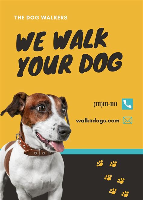Dog Walking Flyer Ideas Templates Dog Walking Flyer Dog Breeds