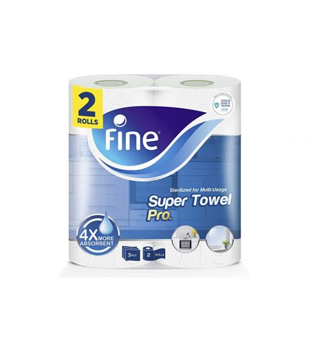 Fine Super Towel 2 Rolls 3ply From Supermartae