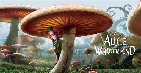 Movie Poster Alice In Wonderland Mushroom Banner On Cafmp