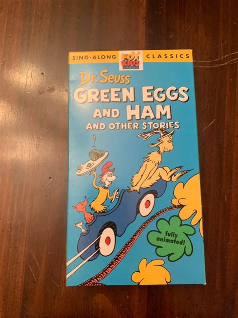 Lot Dr Seuss Vhs Sing Along Green Eggs And Ham The Cat In The Hat The