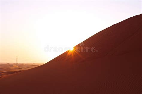 Pastel Colored Desert Sunrise In The Sand Dunes Of Arabian Desert