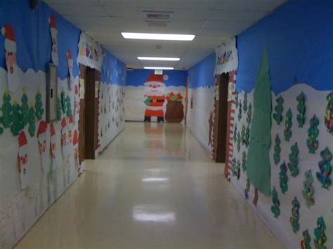Kindergarten Hall Christmas Classroom School Hallway Decorations
