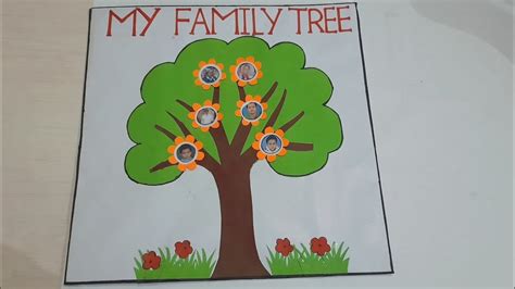 The size of the image is 21,3 cm x 16 cm in 200 dpi. Family tree for kids project/How to make your own simple ...