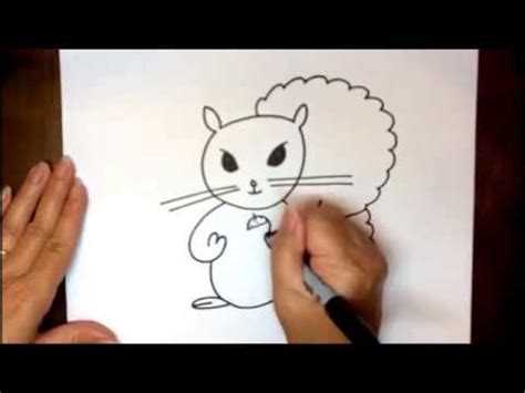 Learn to draw oswald the moose: How to Draw a Cartoon Squirrel Easy Step by Step Tutorial ...