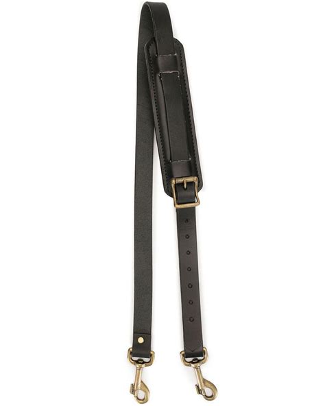 Filson Bridle Leather Shoulder Strap In Black Lyst