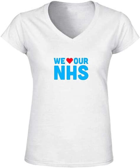 Womens Printed T Shirt National Health Service Fashions Top Tees