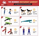 6 Day At Home Workout Plan For Beginners for Beginner | Fitness and ...