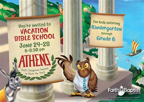 Vacation Bible School Athens Pauls Dangerous Journey To Share The