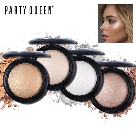 Party Queen Color Baked Highlighter Powder Palette Radiant Glow