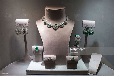 Jewelry Is Displayed In A Window At The Graff Diamonds Boutique In