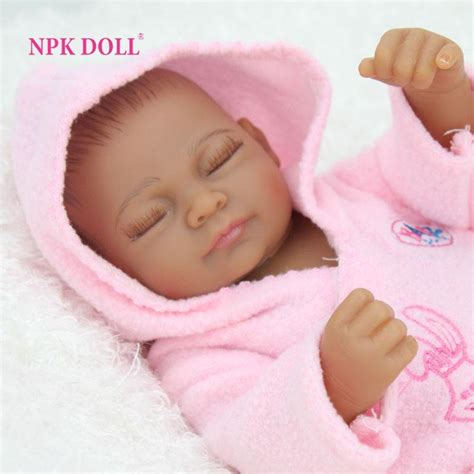 10 Inches African American Baby Doll Black Girl Realistic Life Like