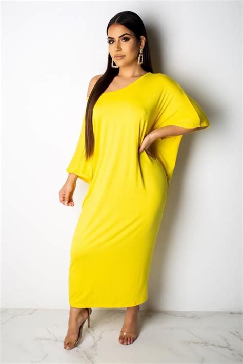 Solid Yellow Casual Dress Casual Dress Dresses Fashion