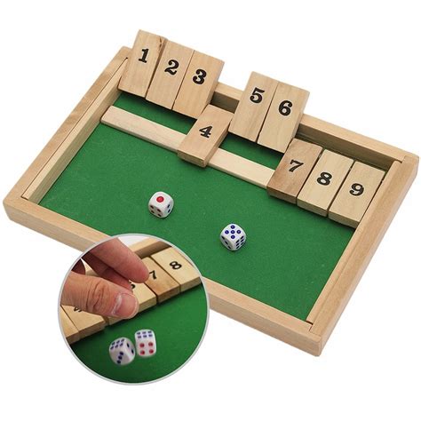 Hot Sale Wooden Number Box Traditional Pub Board Dice Mathematic Board