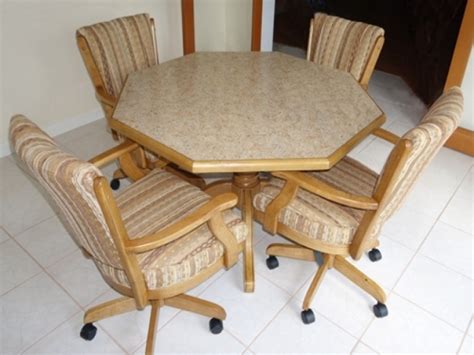 Beautiful kitchen dinette sets with caster chairs offer the perfect addition to any home. Kitchen Chairs with Rollers | Chair Design