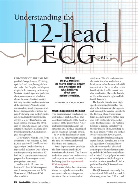 Understanding The 12 Lead Ecg Electrocardiography Heart