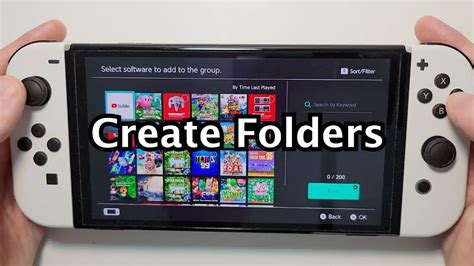 Nintendo Switch How To Create Folders Groups Youtube