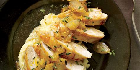 Chicken With Apples Pears And Camembert Mashed Potatoes Rachael Ray In Season