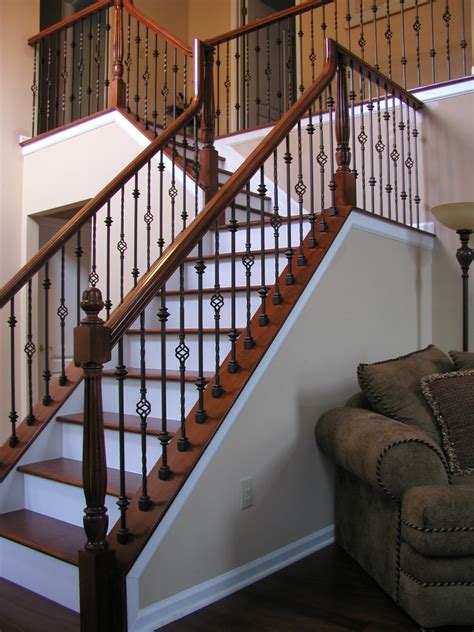 Lomonacos Iron Concepts And Home Decor Iron Balusters Wood Handrail