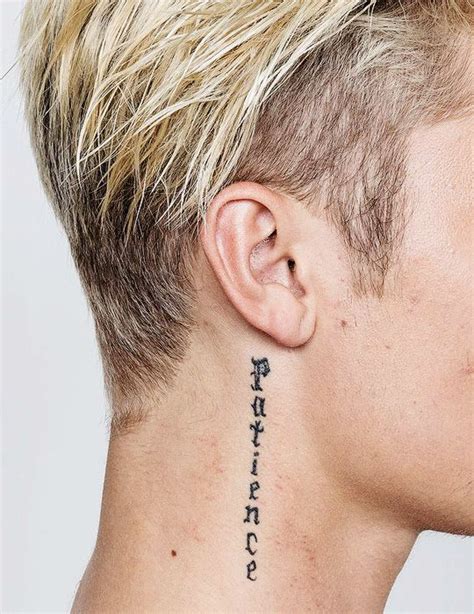 Pin By Tatto On Neck Tattoo Justin Bieber Neck Tattoo Neck Tattoo