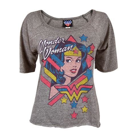 Ladies Wonder Woman Raglan T Shirt By Junk Food