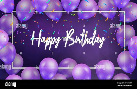 Beautiful Happy Birthday Background Purple Images Videos And News