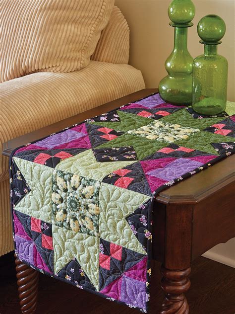 Floral Fantasy Quilt Fons And Porter Quilted Table Runners Patterns
