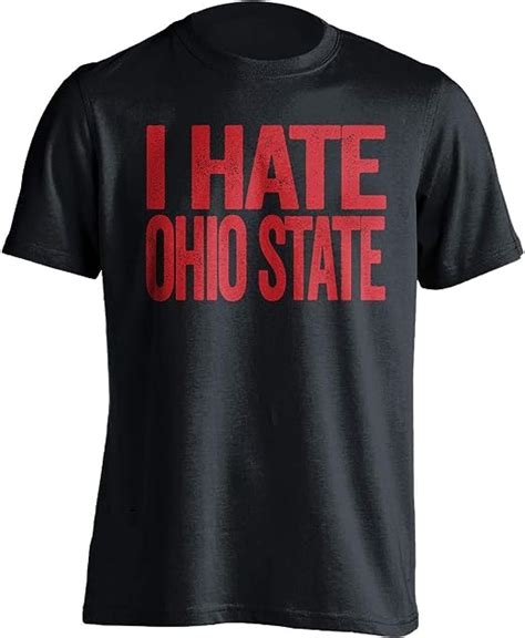 I Hate Ohio State Funny Smack Talk Shirt Red And White